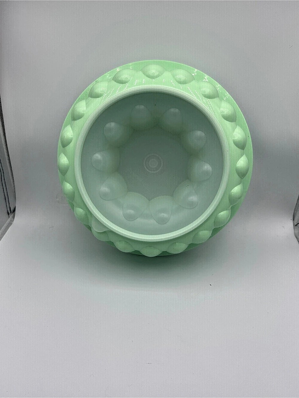 Tupperware Jel-N-Serve Vintage Gelatin Mold Green with Clear Lid 9”